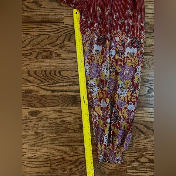 Anthropologie Red and Purple Jumpsuit - Picture 8 of 8